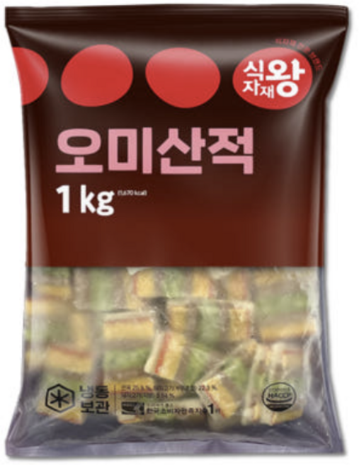 바이오푸드몰_식자재왕 오미산적 1kg, 5개