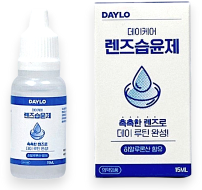 히알루론산 데이케어 렌즈습윤제 V2, 3개, 15ml