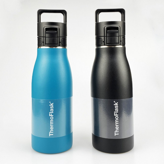 THERMOFLASK 써모스 써모플라스크 보냉병 보온병 세트 474ml 2PK 코스트코, 500ml 다크그린/블랙, 1개
