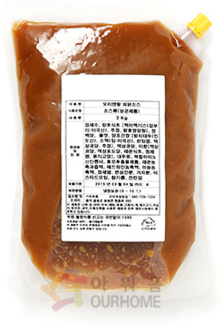 아워홈 오리엔탈 파닭소스 2kg x 3개
