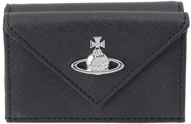 Vivienne Westwood 男女通用 Saffiano素面 Envelope Billfold 短夾