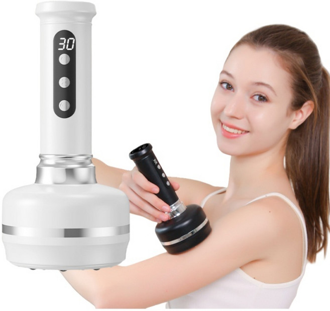 ANYOU 진공부항기 전동호흡가열 괄사의 경락완충안마기, 흰색