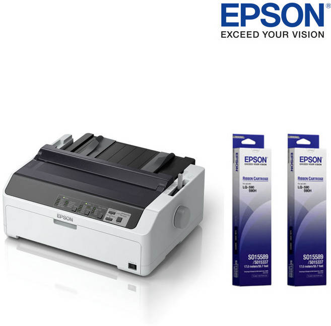 엡손 LQ-590H+리본카트리지추가2개 도트프린터