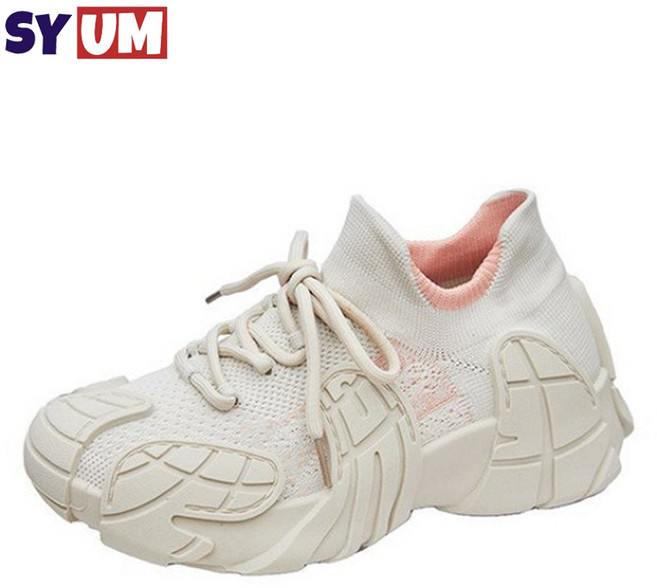 SYUM 여성운동화 발편한 가벼운런닝화 통기성 메쉬니트 운동화