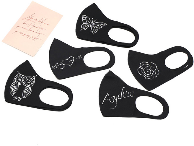 패션마스크 큐빅마스크 입체 보석마스크