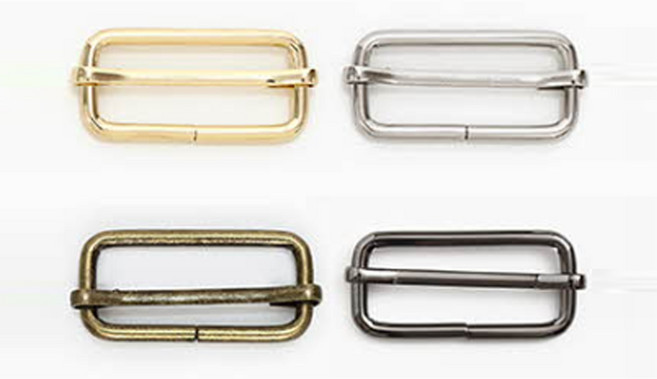 베이직 사각 가방 끈 길이 조절 고리 버클 부자재, 앤틱골드