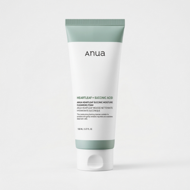 아누아 석시닉 모이스처 클렌징 폼, 150ml, 1개