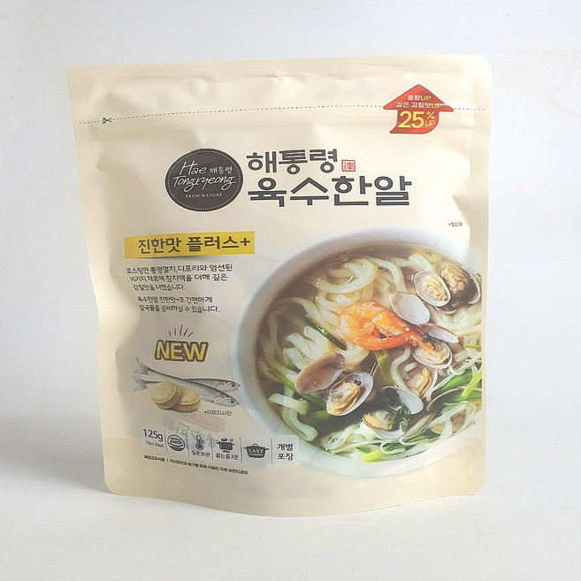 해통령 육수한알 진한맛 플러스 125g 5gx25개, 5g, 25개