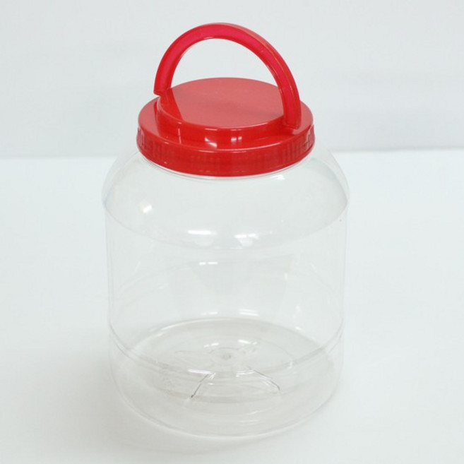 PET용기 원형3L 잼병 젓갈용기 된장 고추장통, 1개