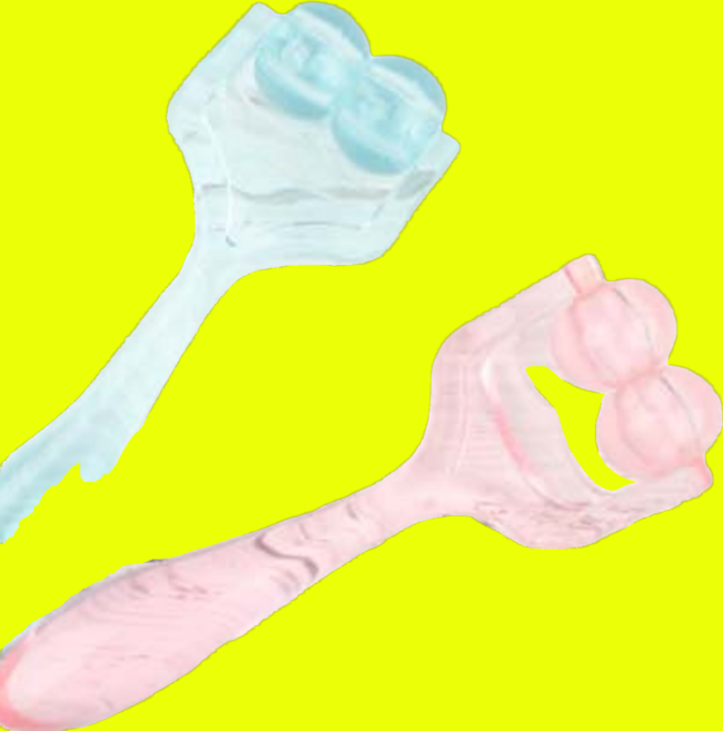 팔자주름리프터 팔자주름없애는운동 팔자주름없애기운동 불독살 팔자주름교정기, 2개, 핑크블루