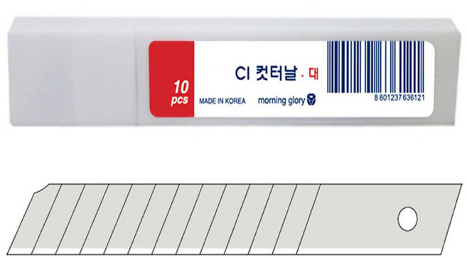 모닝글로리 1400 CI 대형 커터날, 10개