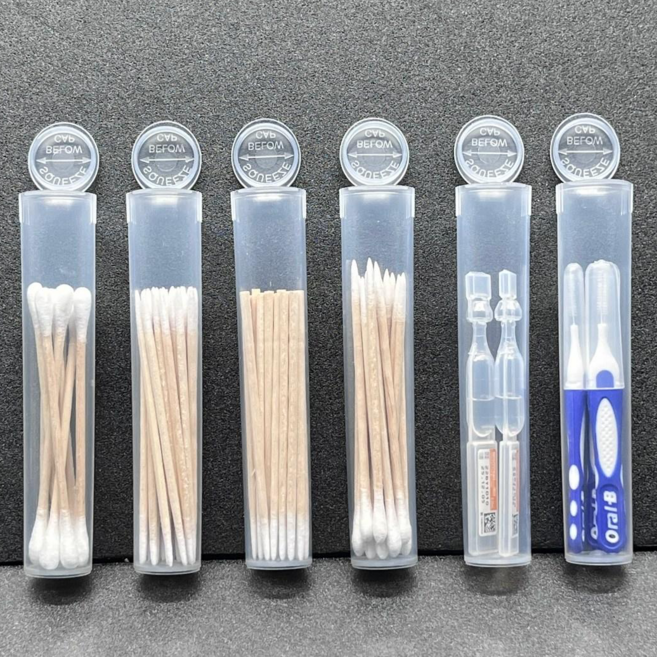 워프모프 휴대용 인공눈물 케이스 면봉 케이스 이쑤시게 치간솔 보관함, 1개, 1개, 투명 98 케이스