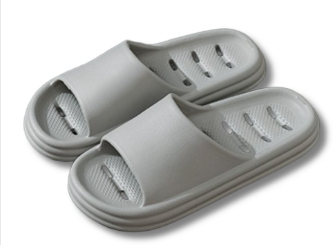 앤월드 미끄럼방지 물빠짐 EVA 부드럽고 가벼운 욕실화, 그레이, 1개