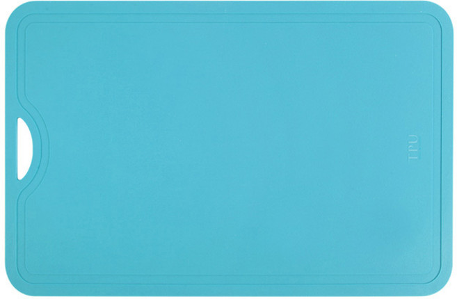 안시미 TPU도마 캠핑 엔드그레인 플레이팅 칼도마 이유식_ 대_블루, 1개