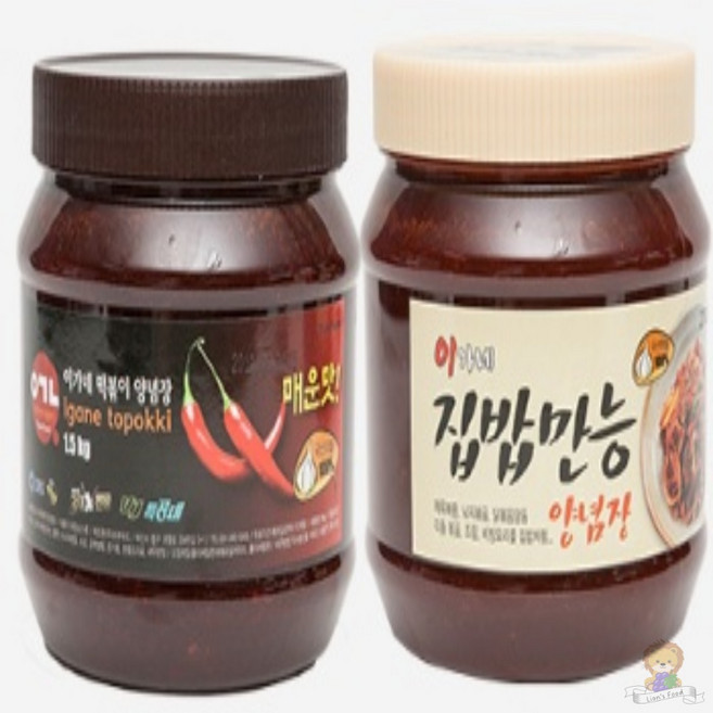 이가네떡볶이 만능양념장 (블랙라벨 1.5kg + 집밥만능 1.4kg) 고추장, 2.9kg, 1세트