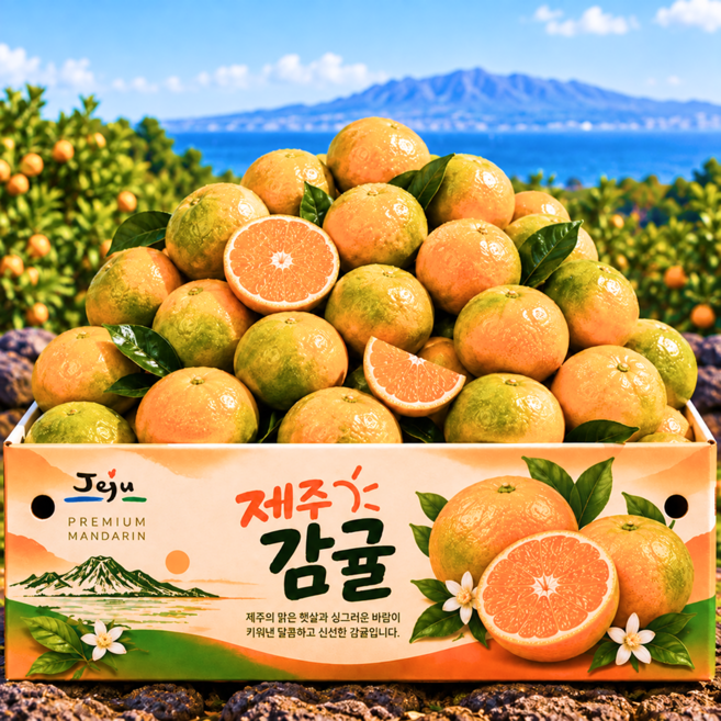 [마지막특가] 50박스만 산지직송 고당도 제주 감귤, 1개, 3kg (로얄과)