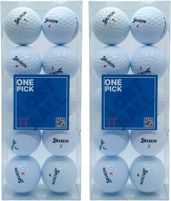 [원픽] 오픈특가! 스릭슨 로스트볼 화이트 특A++ 검수인증 품질보증 라운딩용, 1개, 20개입, 흰색