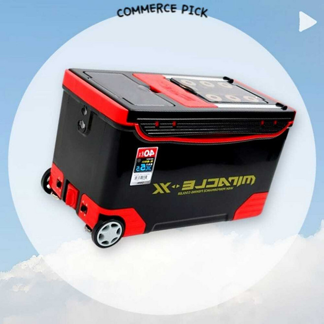 아이스박스 40L 넉넉한 수납 낚시 캠핑용 싸파 블루 픽앤코501