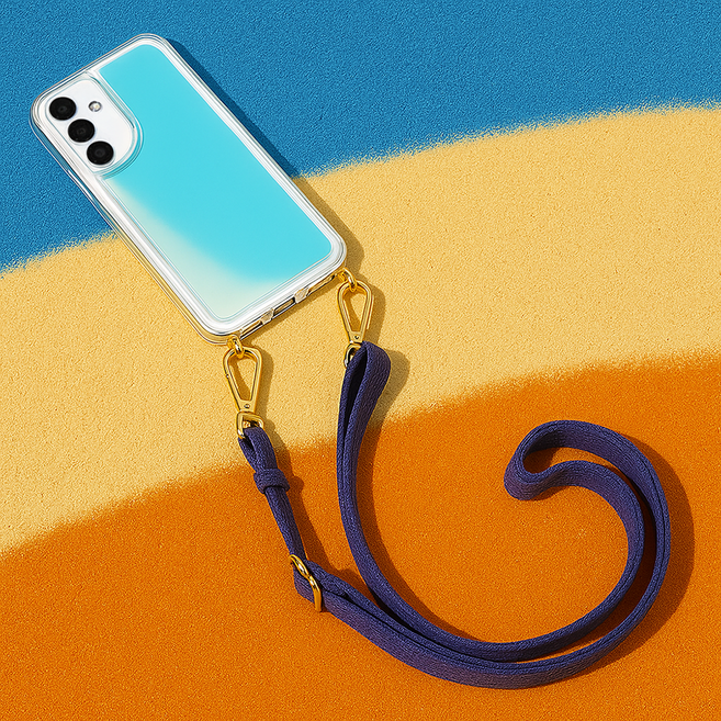 네온스트랩 갤럭시A24 케이스 춘식이폰2 목걸이