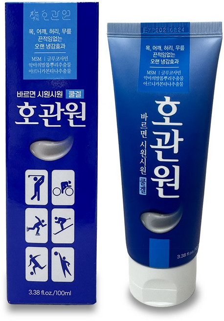 호관원 바르면 시원시원 쿨겔 100ml, 1개