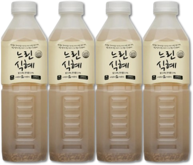 서정옥의 느린부엌 느린식혜 1L X 4 SLOW SWEET RICE DRINK