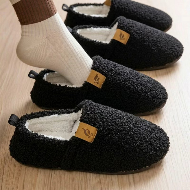 상덕 남녀공용 부클 털 실내화 거실화 겨울 방한 포근한 실내 슬리퍼