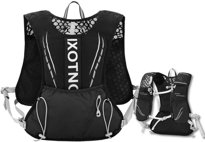 픽앤글로우 초경량 5L 트레일 러닝 베스트, 블랙