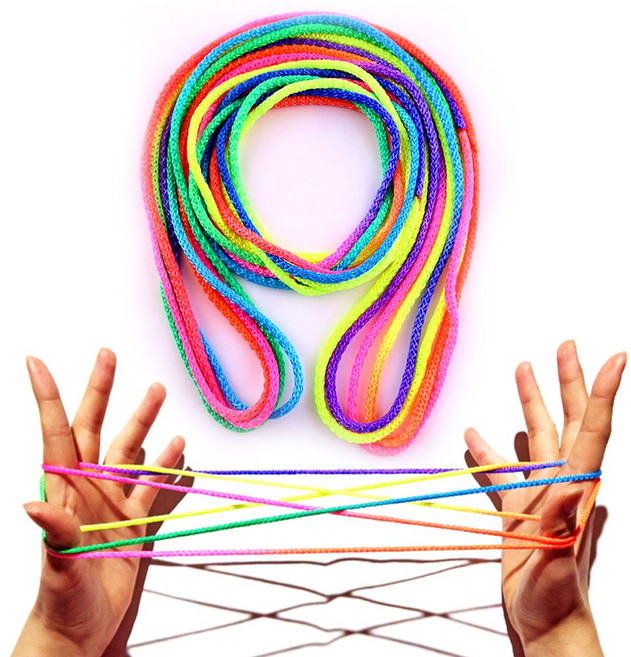 실뜨기실 (1.8미터) 실뜨기놀이 무지개실 실뜨개 실뜨기, 50개