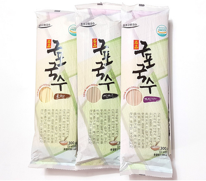원조 구포국수 3종 14세트 1박스 300g 3봉 소면