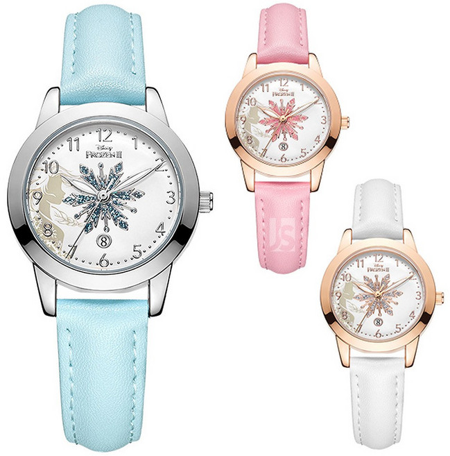 씨플 디즈니 겨울왕국 엘사 학생용 캐릭터 손목시계 SF-54199