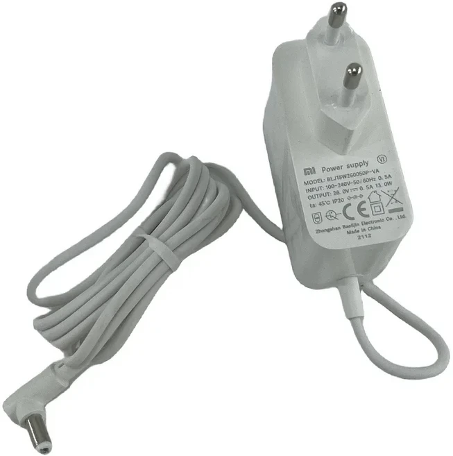 샤오미 무선 진공청소기 G20 라이트 전원 어댑터 (EU 플러그 충전기 교체용 예비 부품 액세서리), 01 Adapter