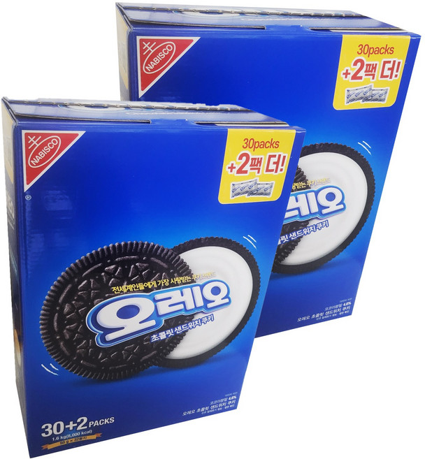 동서 오레오 화이트 샌드위치 쿠키, 1.6kg, 2개