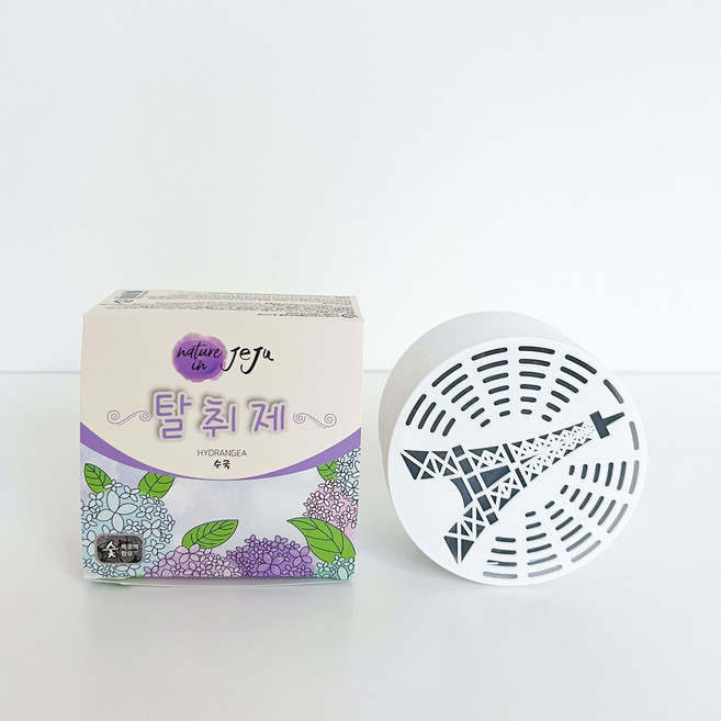 네이처인제주 고체 활성탄 숯 탈취제 실내 화장실 냄새 제거 수국 향, 1개, 230g