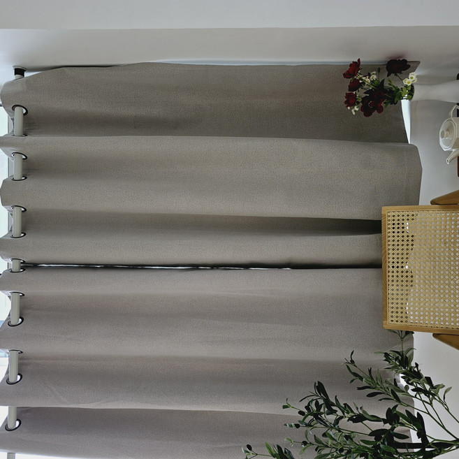 99.99%차단 암막커튼 + 초강력 커튼압축봉 세트