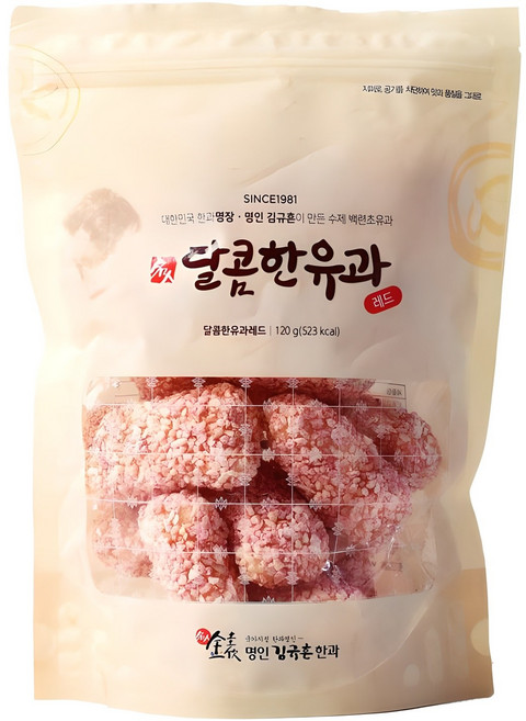 김규흔한과 달콤한유과 레드, 120g, 1개