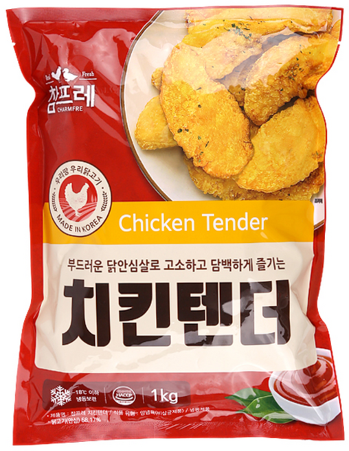 참프레-치킨텐더1kg, 1kg, 6개