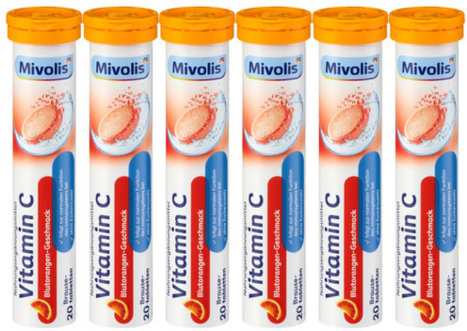독일 미볼리스 발포 비타민 비타민C 6개, 20정