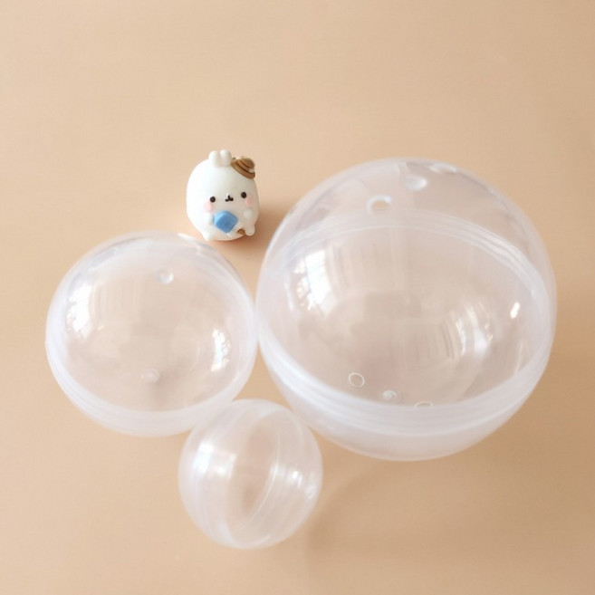 투명 뽑기 캡슐 대형 70mm, 1개, 상세페이지 참조, 상세페이지 참조