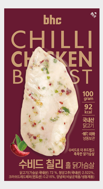 BHC 수비드 칠리 홀 닭가슴살, 30개, 100g