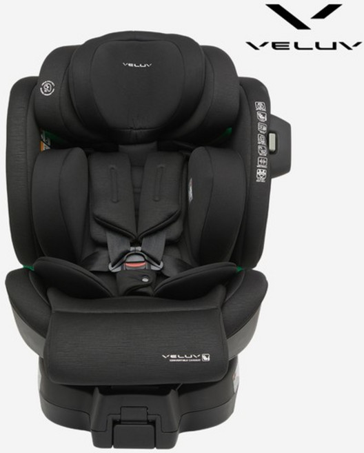 벨럽 V90 아이사이즈 360 회전형 유아 카시트 (ISOFIX) 퀀텀블랙