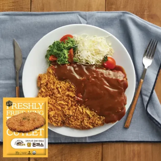 [노랑]갓 튀겨나온 왕돈까스 시리즈 골라담기, 10개, 180g