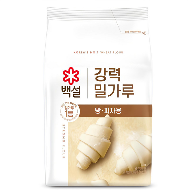 백설 강력 밀가루, 2.5kg, 1개