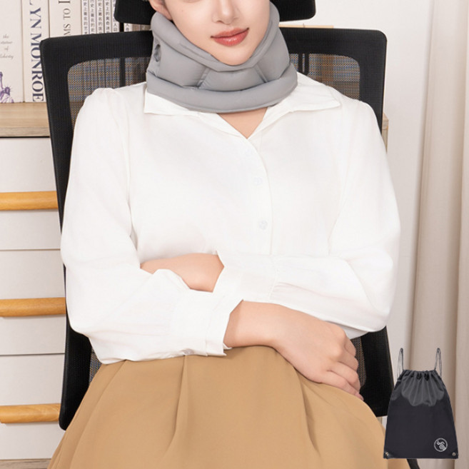 VITALO 에어 목보호대 사무실 여행용 쿠션 목베개 목지지대+PGN짐쌕가방 지급