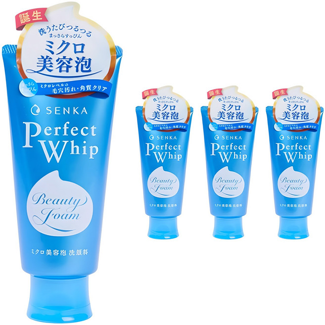 센카 퍼펙트 휩 페이셜 워시, 4개, 120g