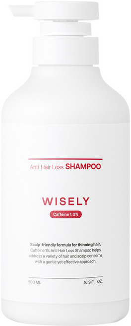 와이즐리 카페인 탈모 지성용 샴푸, 1개, 500ml