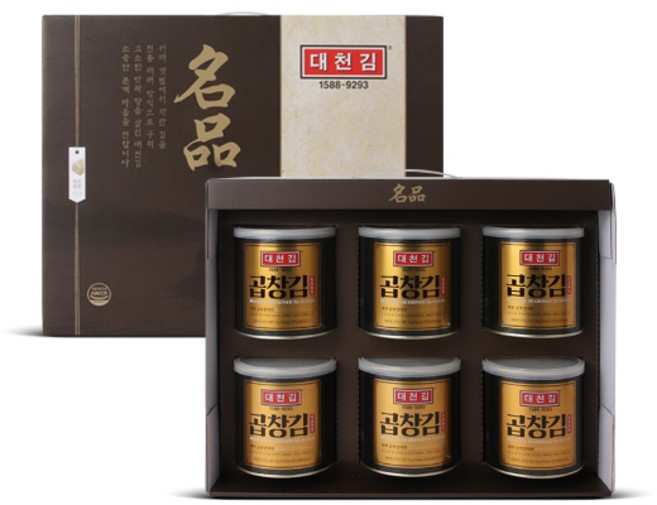 대천김 명품 캔김 선물세트 6캔, 선택완료, 6개