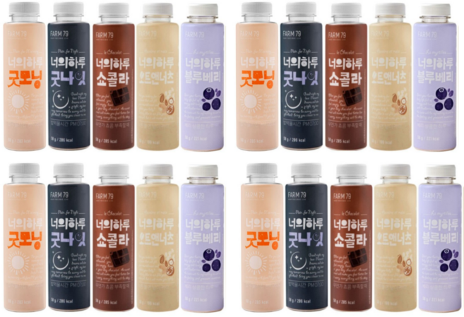 너의하루 선식 (굿모닝 굿나잇 쇼콜라 블루베리 오트앤너츠), 20개, 50g