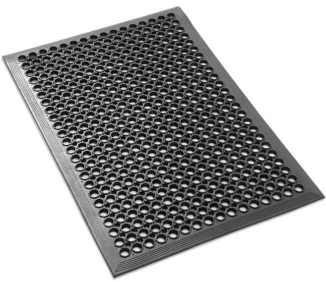 생고무매트 고무발판 업소용발판고무발판 발판매트 동전매트, 1개, 검정