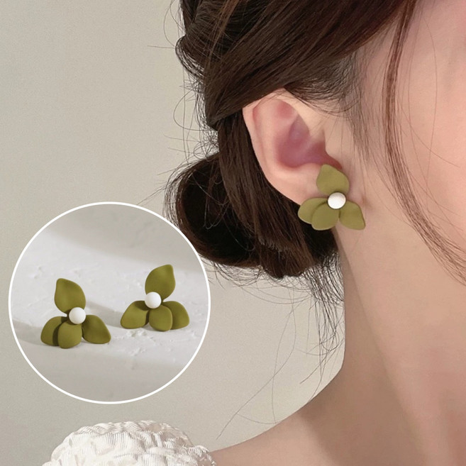 슈슈쁘띠 925은침 플라워 여성 패션 귀걸이 (보관 케이스 포함)