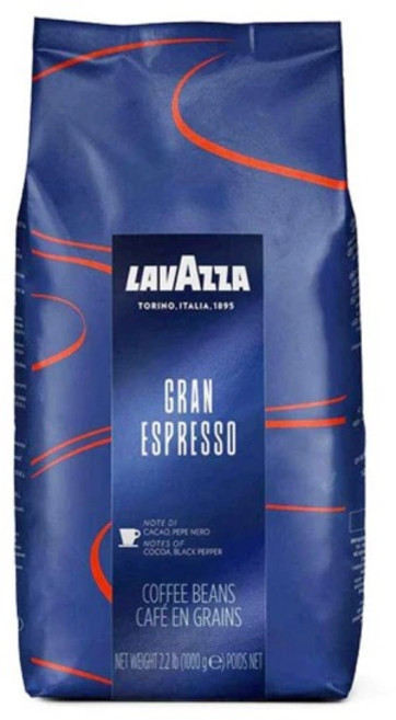 LAVAZZA Gran Espresso 咖啡豆 1000克, 1包, 1kg, 全豆咖啡（未研磨）